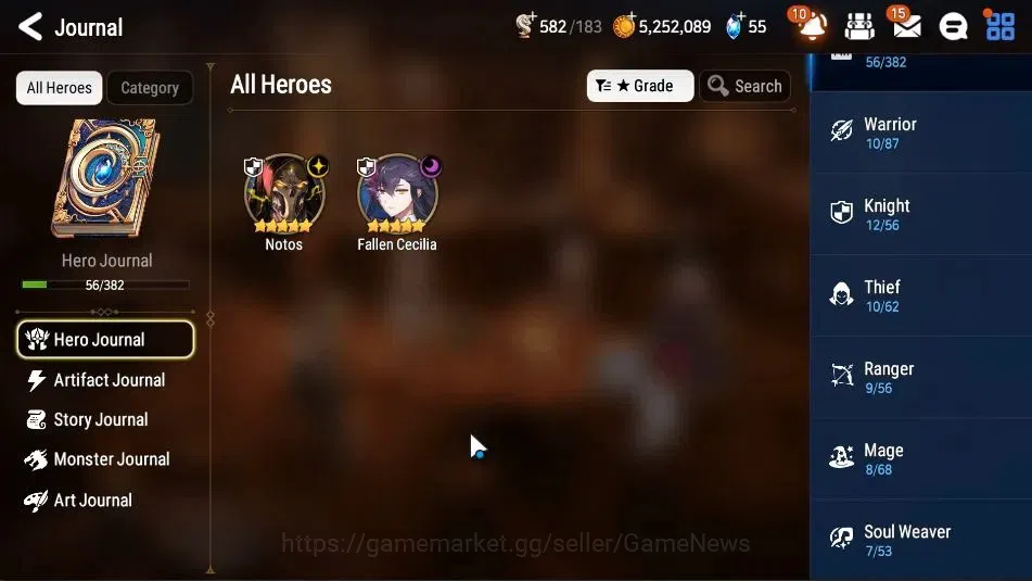 Epic Seven Accounts GLOBAL UnVerif|New Era| 2 ML(Notos,BArunka,Falen C image 6