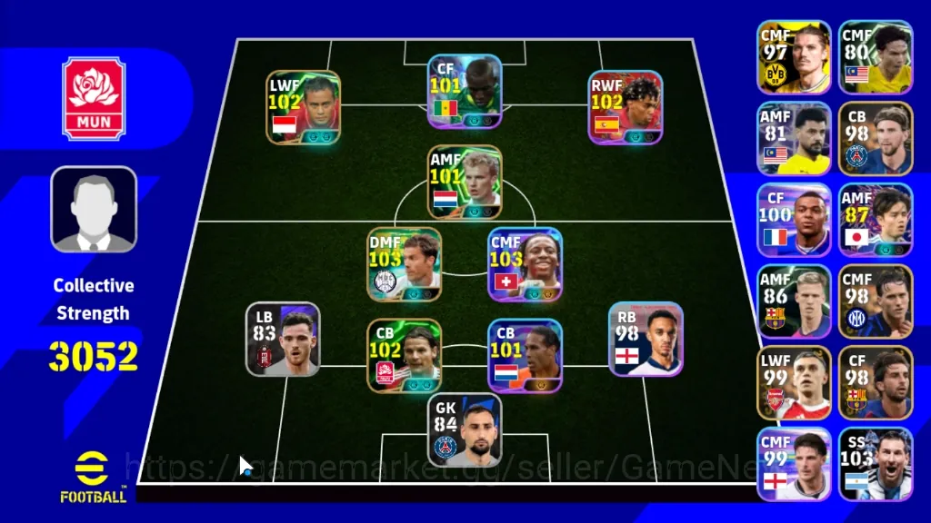 eFootball Accounts Starter Android|Power 3052|Epic Xabi Alonso,Atep,Dennis Bergkamp, Daniel Van Buyten|7 Show Time Johan 1