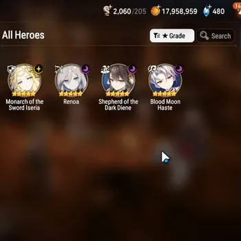Epic Seven Accounts Starter Global Unverif|Best Starter|4ML(Monarch,DDiene,BMHaste,Renoa)|Theater Locked|PoH+Bless ON|Stigma
