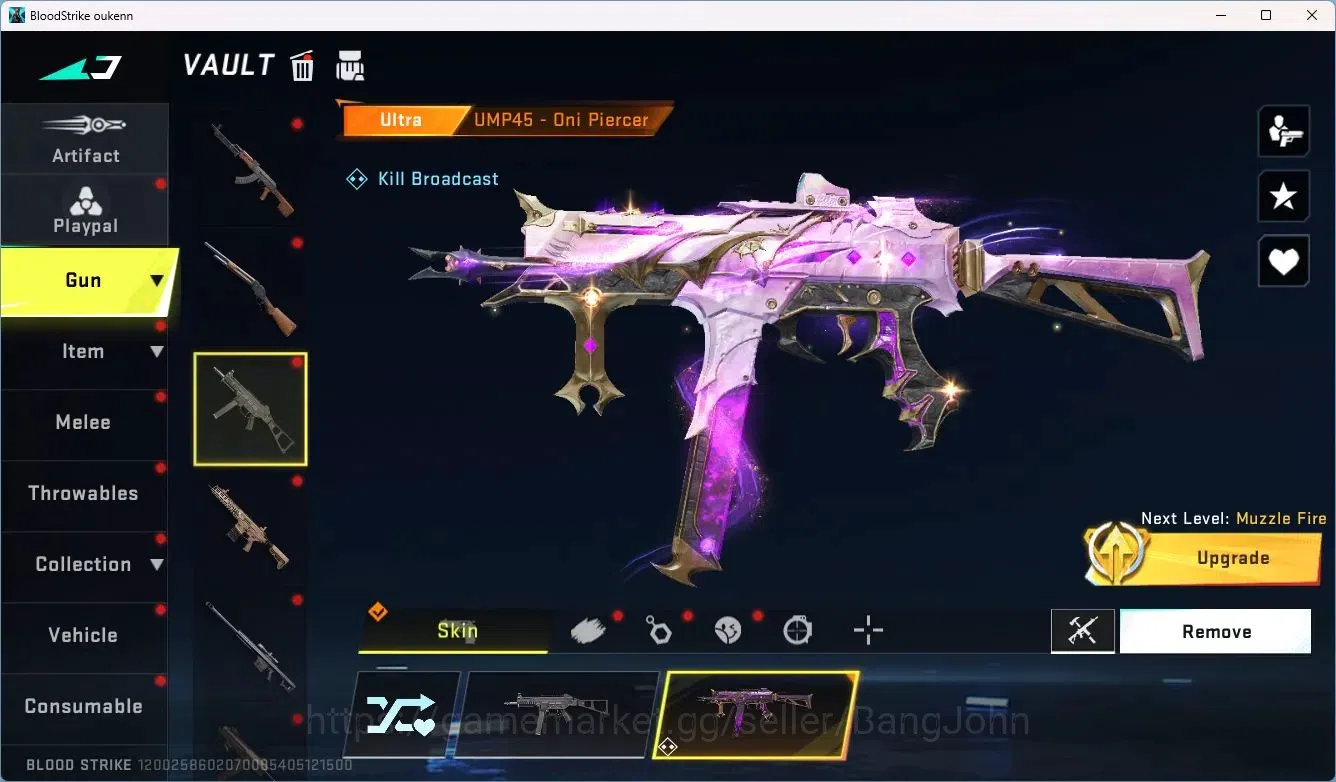 Blood Strike Accounts ASIA | Collab Uzi-Zangetsu | Limited MP7-Verdant | image 18