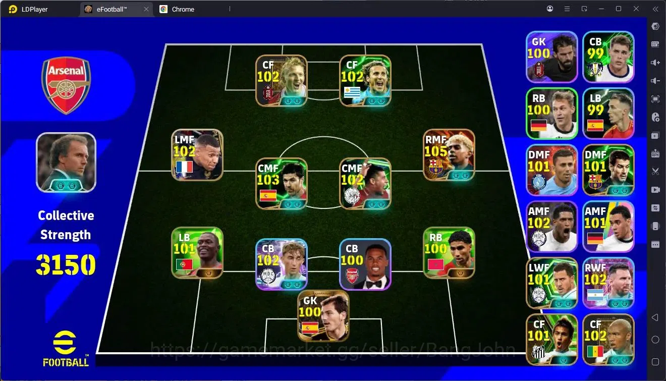 eFootball Accounts Mobile|PW 3150|Legend Pirlo,Cech Etc|Bigtime Yamal image 1