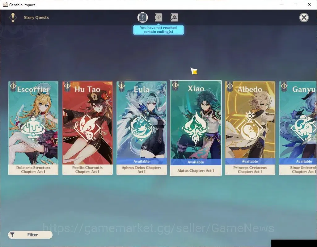Genshin Impact Accounts Asia|AR 45|4 Limit +26(*4Character)|Varka,Raiden,D image 11
