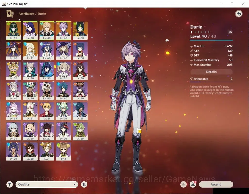 Genshin Impact Accounts Asia|AR 45|4 Limit +26(*4Character)|Varka,Raiden,D image 3