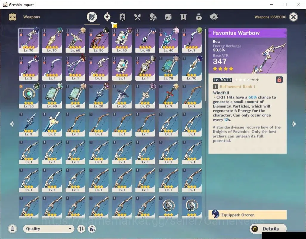 Genshin Impact Accounts Asia|AR 45|4 Limit +26(*4Character)|Varka,Raiden,D image 4