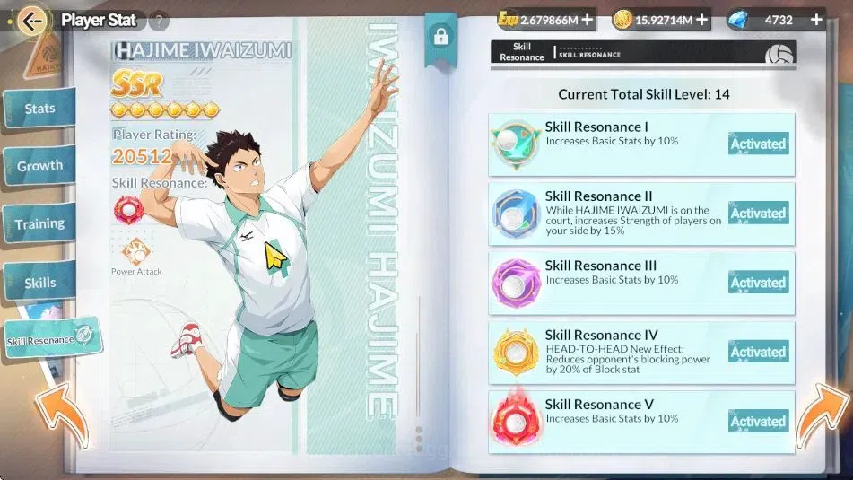 HAIKYU!! FLY HIGH Accounts SEA|Lvl 58|4K DM|7 SP [(Ushijima,Iwaizumi,Oikawa,Kuroo,Akaashi,Bokuto)+Memo,Hinata]|4UR 18