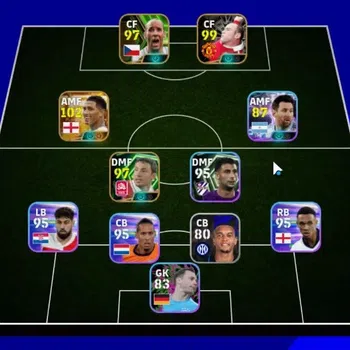 eFootball Accounts Legends & Iconic Players Android|Big Time Jude Bellingham 11 Jul'26|Epic Wayne Rooney,Mark van Bommel,Jan