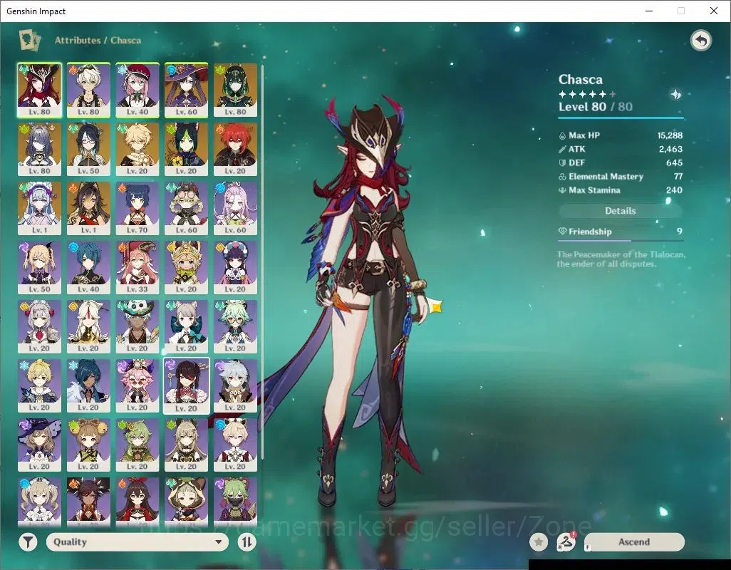 Genshin Impact Accounts ASIA|AR 51|4 Limited + 1 (5* Weapon)|Nefer,Lauma,C image 3