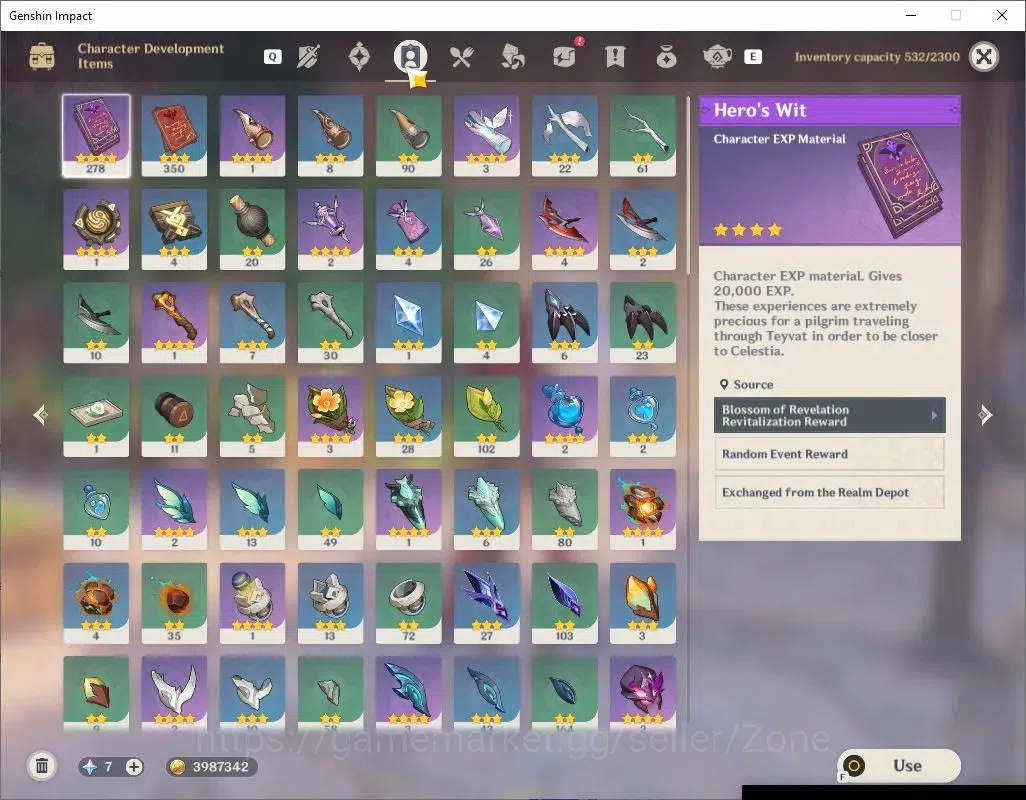 Genshin Impact Accounts ASIA|AR 51|4 Limited + 1 (5* Weapon)|Nefer,Lauma,C image 6