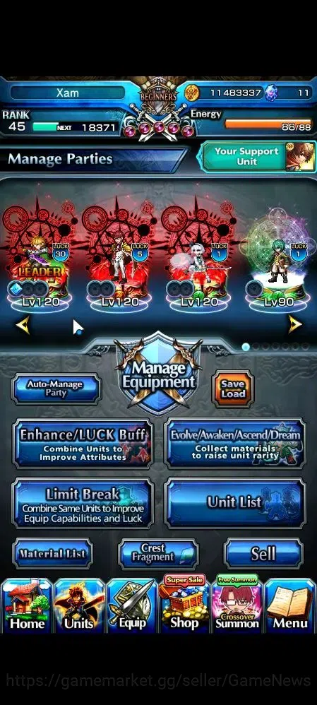 Grand Summoners Accounts Global|Rank 45|19 Ascend 2 TW(Youmu,Choi)+TW,S Miy image 3