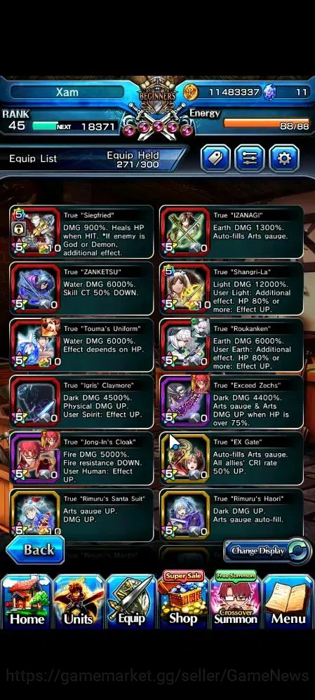 Grand Summoners Accounts Global|Rank 45|19 Ascend 2 TW(Youmu,Choi)+TW,S Miy image 5
