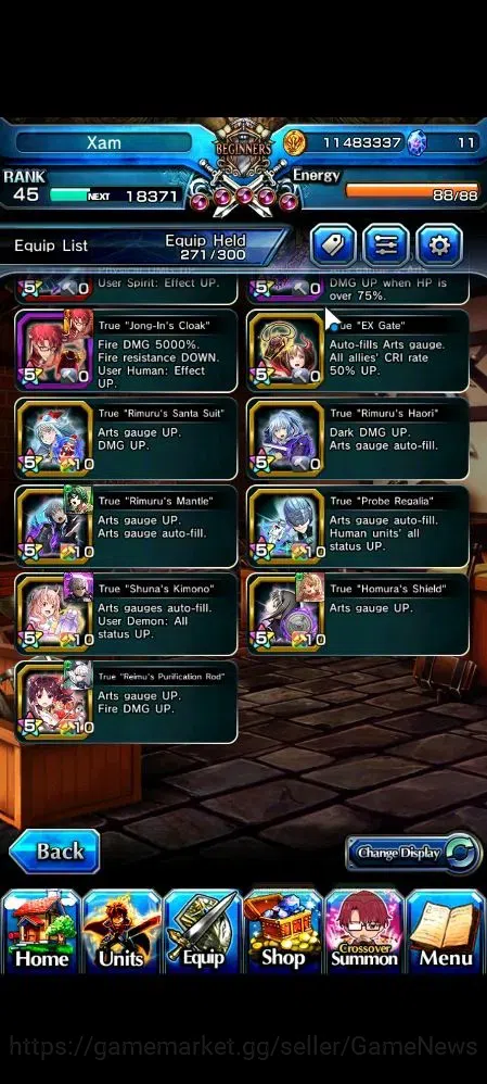 Grand Summoners Accounts Global|Rank 45|19 Ascend 2 TW(Youmu,Choi)+TW,S Miy image 6
