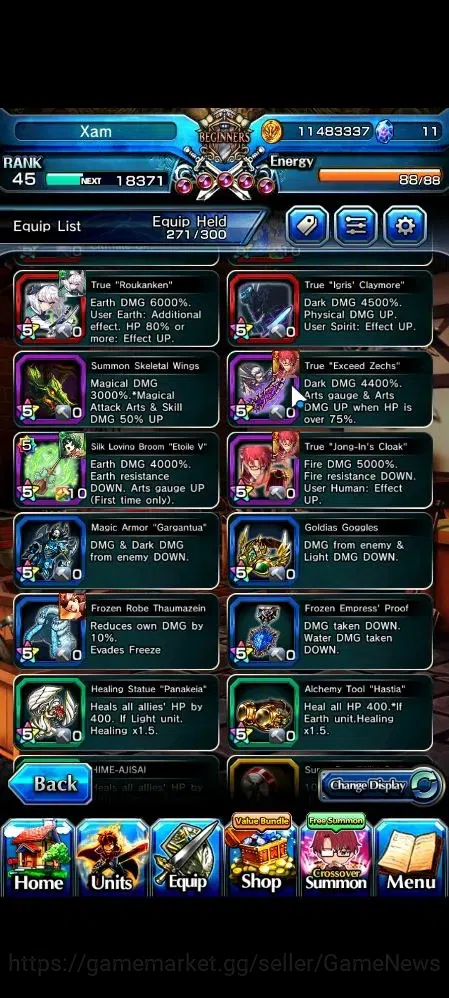 Grand Summoners Accounts Global|Rank 45|19 Ascend 2 TW(Youmu,Choi)+TW,S Miy image 8