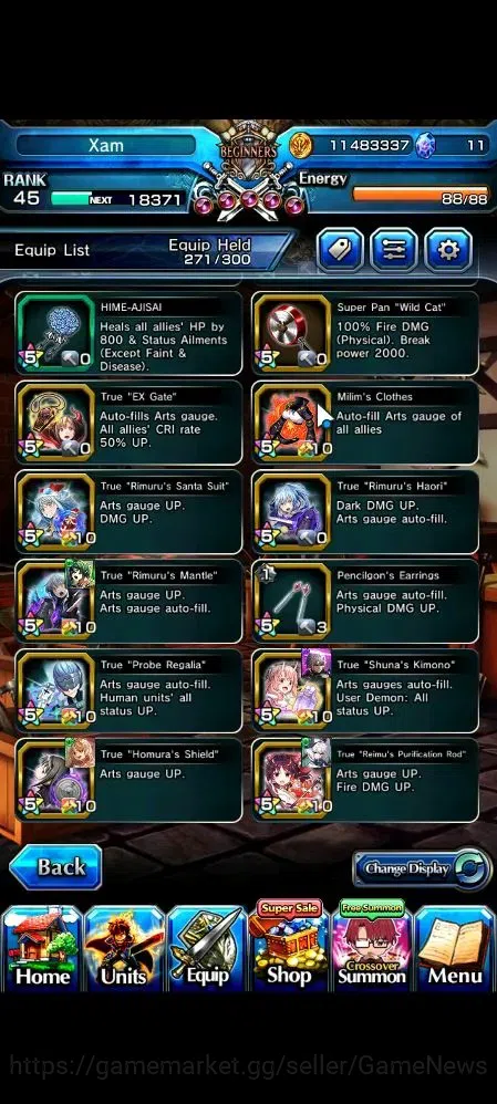 Grand Summoners Accounts Global|Rank 45|19 Ascend 2 TW(Youmu,Choi)+TW,S Miy image 9