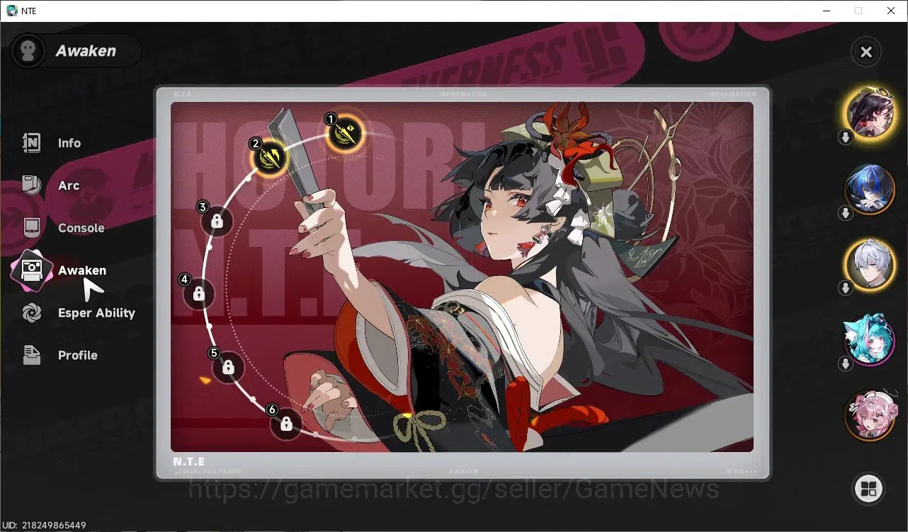 Neverness to Everness Accounts GLOBAL SEA|HL 28|Tyc 18|3 SSR| Hotori Awk 2+Sign,  image 3
