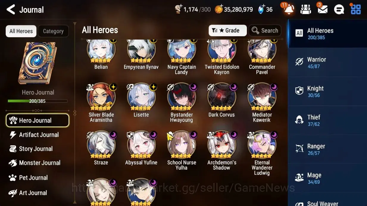 Epic Seven Accounts High-End GLOBAL UnVerif|NewEra|17 ML(Lisete,ScholNurse 1