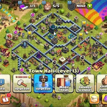 Clash of Clans Accounts High-End LV 76|TH 13-BH 6|HH 7|Painter Scenery|BK 43,AQ 44,GW 19,MP 30,RC 19|BM 5|901 Gems|CN