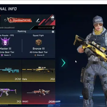 Blood Strike Accounts High-End Asia|2 Eterna Guns:INP-9 - GE,M1887-N|1 Collab Gun:M4A1-BoF (AOT S2)|4 Legendary Guns|Epic