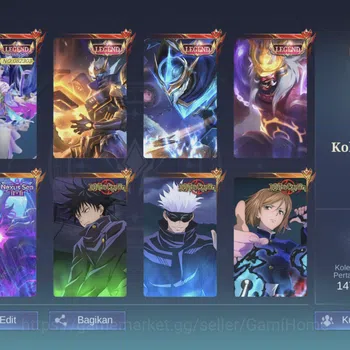 Mobile Legends: Bang Bang Rare Skin MEGA COLLECTOR ACC ➤ 4 Legends | 3 JJK | 4 HXH | 2 image 1