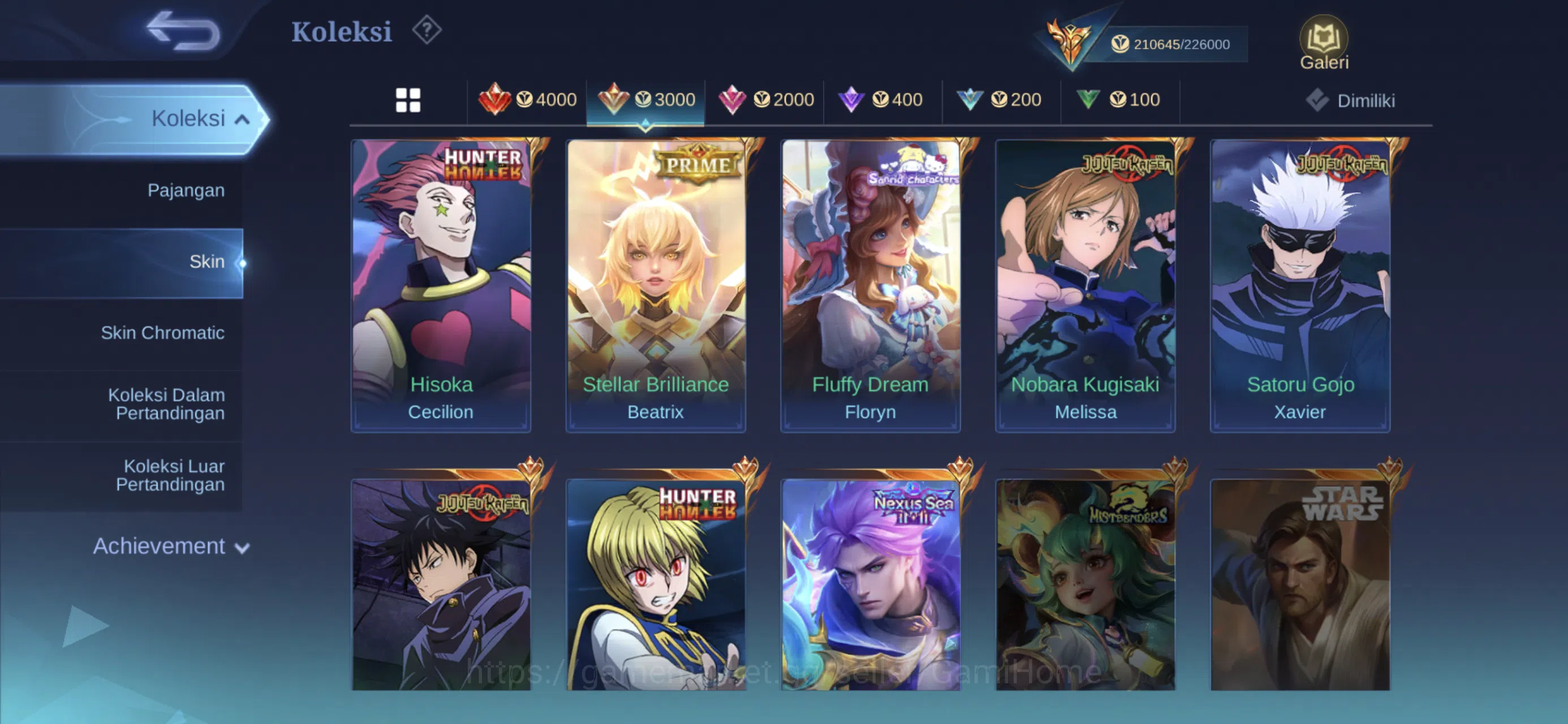 Mobile Legends: Bang Bang Accounts MEGA COLLECTOR ACC ➤ 4 Legends | 3 JJK | 4 HXH | 2 image 12