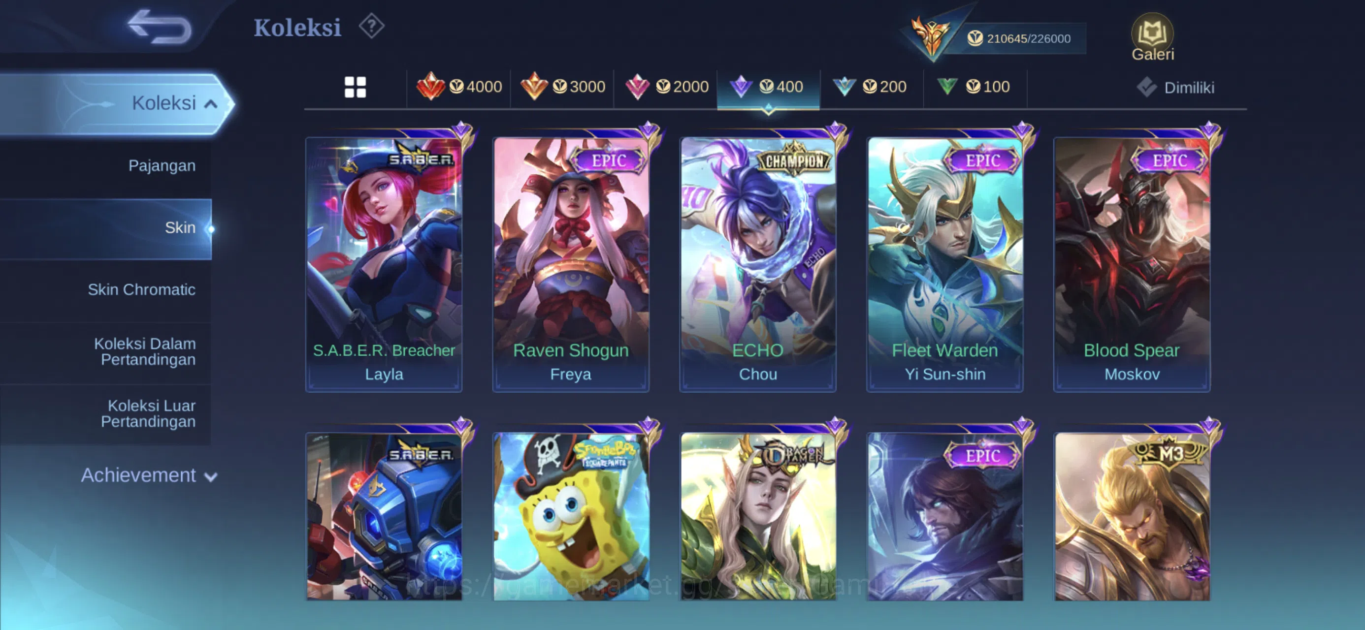 Mobile Legends: Bang Bang Accounts MEGA COLLECTOR ACC ➤ 4 Legends | 3 JJK | 4 HXH | 2 image 13