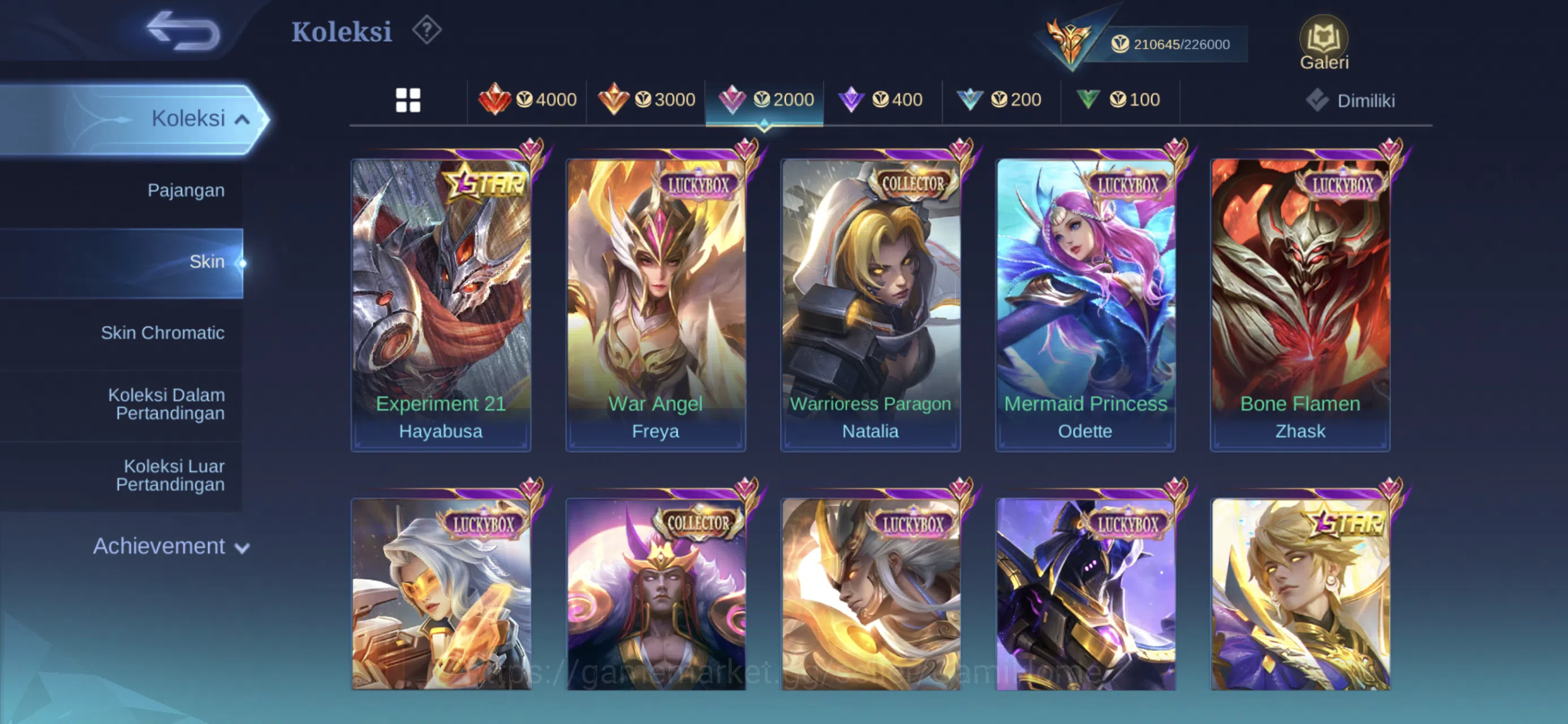 Mobile Legends: Bang Bang Accounts MEGA COLLECTOR ACC ➤ 4 Legends | 3 JJK | 4 HXH | 2 image 4