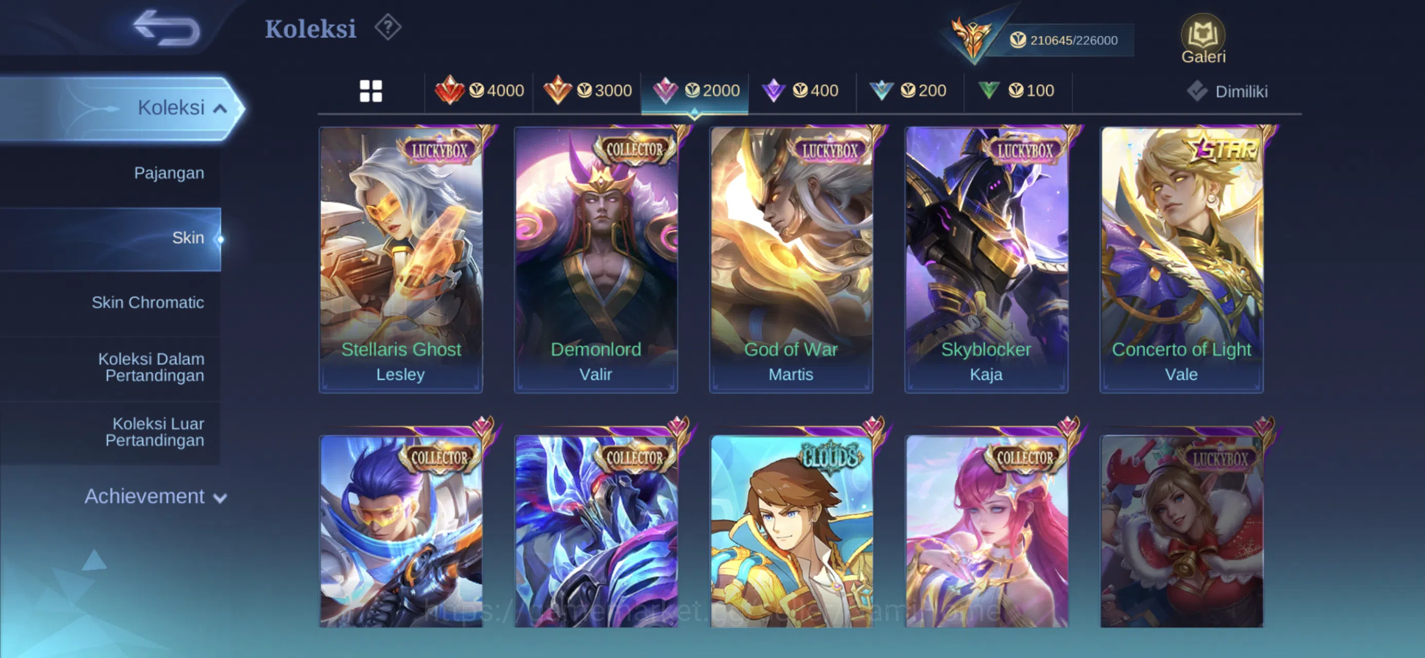 Mobile Legends: Bang Bang Accounts MEGA COLLECTOR ACC ➤ 4 Legends | 3 JJK | 4 HXH | 2 image 5