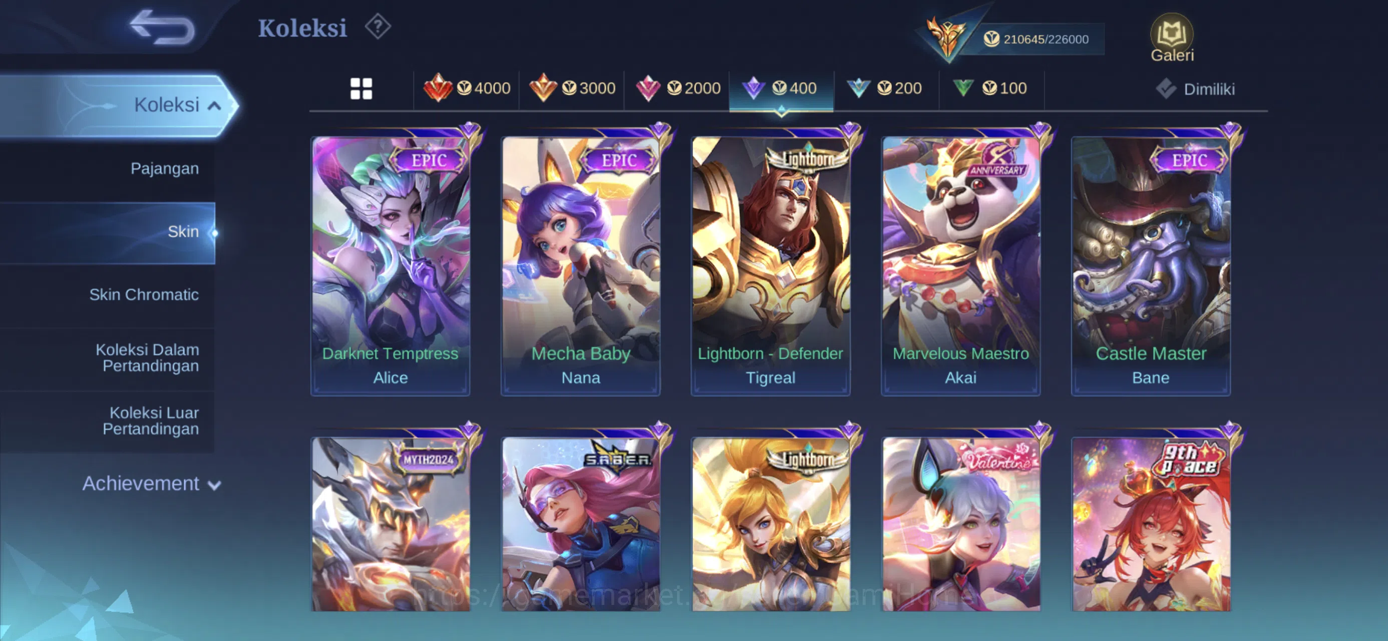 Mobile Legends: Bang Bang Accounts MEGA COLLECTOR ACC ➤ 4 Legends | 3 JJK | 4 HXH | 2 image 6
