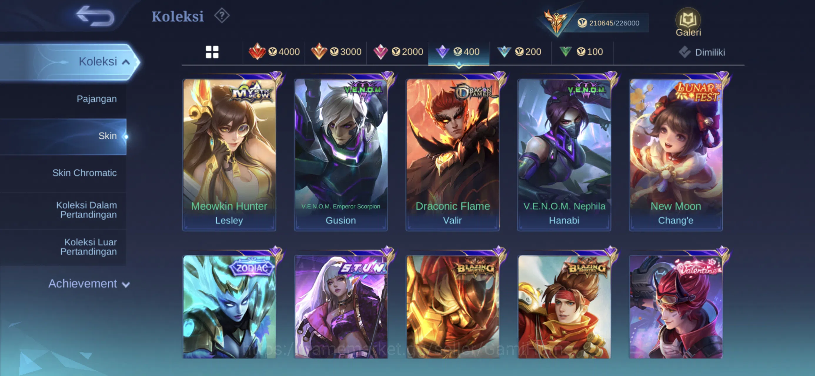 Mobile Legends: Bang Bang Accounts MEGA COLLECTOR ACC ➤ 4 Legends | 3 JJK | 4 HXH | 2 image 7