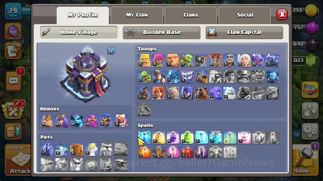Clash of Clans Accounts TH 15 - BH 5|LV 79|HH 9|BK 35,AQ 43,GW 30,MP 32,RC image 3