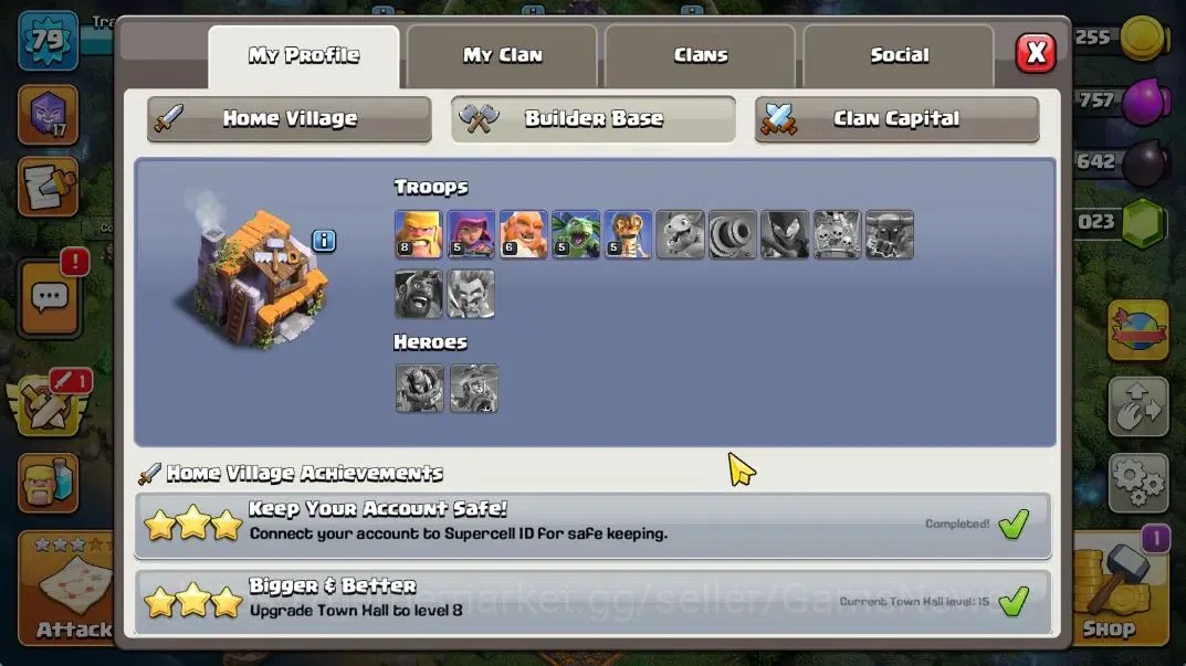 Clash of Clans Accounts TH 15 - BH 5|LV 79|HH 9|BK 35,AQ 43,GW 30,MP 32,RC image 6