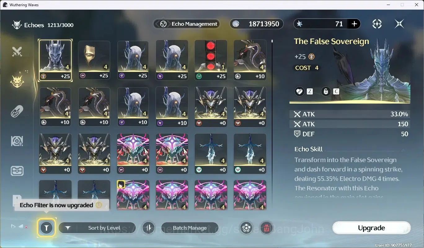 Wuthering Waves Accounts Mid-Game SEA|UL 48|Rank 5|2 Char Limited [Lucy RC6, Rebecca]|Mc Female|TakeMail WW160B 5