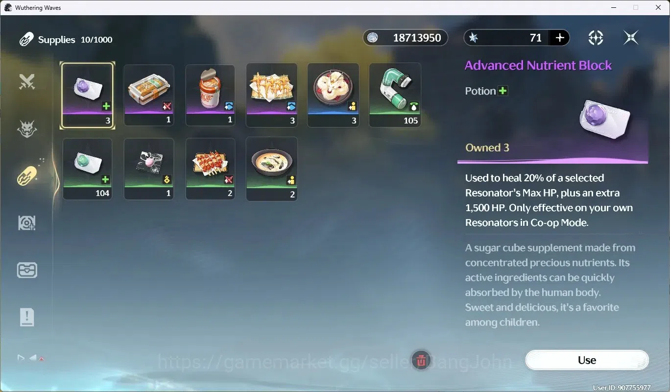 Wuthering Waves Accounts Mid-Game SEA|UL 48|Rank 5|2 Char Limited [Lucy RC6, Rebecca]|Mc Female|TakeMail WW160B 6