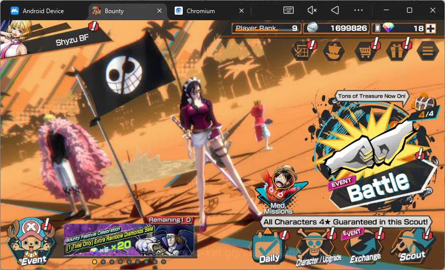 One Piece Bounty Rush Others GLOBAL|2 ex|Gear5 Luffy,Awaken RobLucci,Tobi Roppo image 1