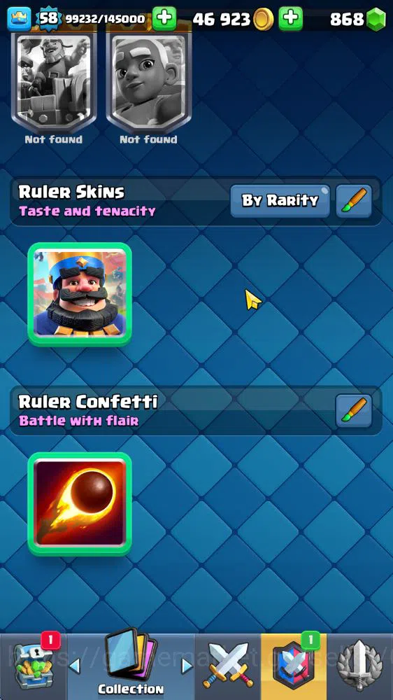 Clash Royale Accounts Midgame Lv 58|Trophy 10585|KTL 15|Limited Skin|Card 118|14 EVO 5 Champ 21 Legendary 33 Epic 30 Rare |2 20