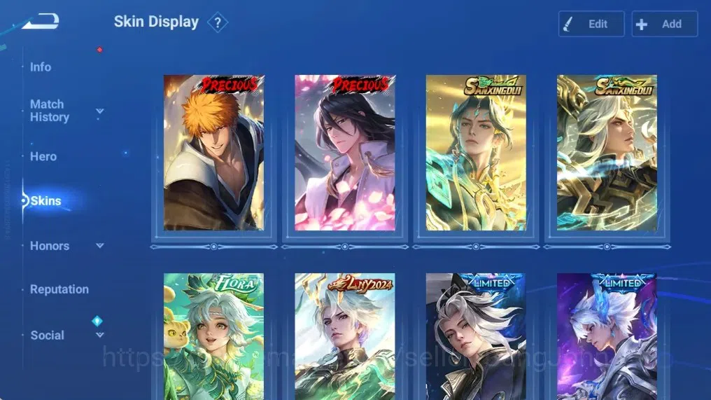 Honor of Kings Accounts Rare Skin Global|113H 286S|Mythic Lu Bu|JJK Gojo|AOT Eren&Mikasa|Bleach Ichigo&Byakuya|Ultramen 4