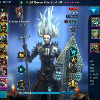 Raid: Shadow Legends Accounts Mid-Game Lv 39|716K PWR|1 Mythic(Night Queen Krixia)+22