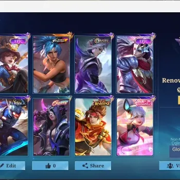 Mobile Legends: Bang Bang Accounts Collector Global|248S|Renowned|KOF Karina,Epic Harley,Epic Lancelot,Epic Khufra,DT