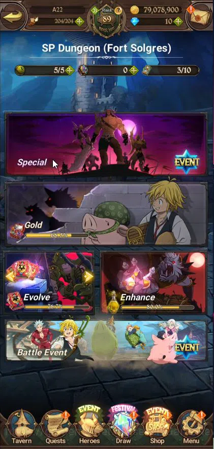 The Seven Deadly Sins: Grand Cross Accounts Asia|3,2M CC|2LR+6UR+Many Collabs|King&Diane 2/6,E image 4