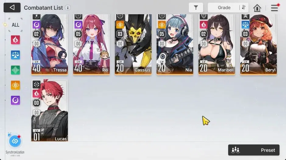 Chaos Zero Nightmare Accounts GLOBAL Lv 44|1K Crys|9 SSR[(HeidemarieM2,Nine,Orle image 4