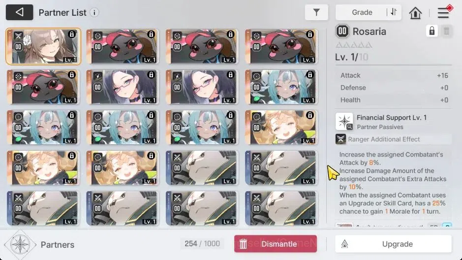 Chaos Zero Nightmare Accounts GLOBAL Lv 44|1K Crys|9 SSR[(HeidemarieM2,Nine,Orle image 9
