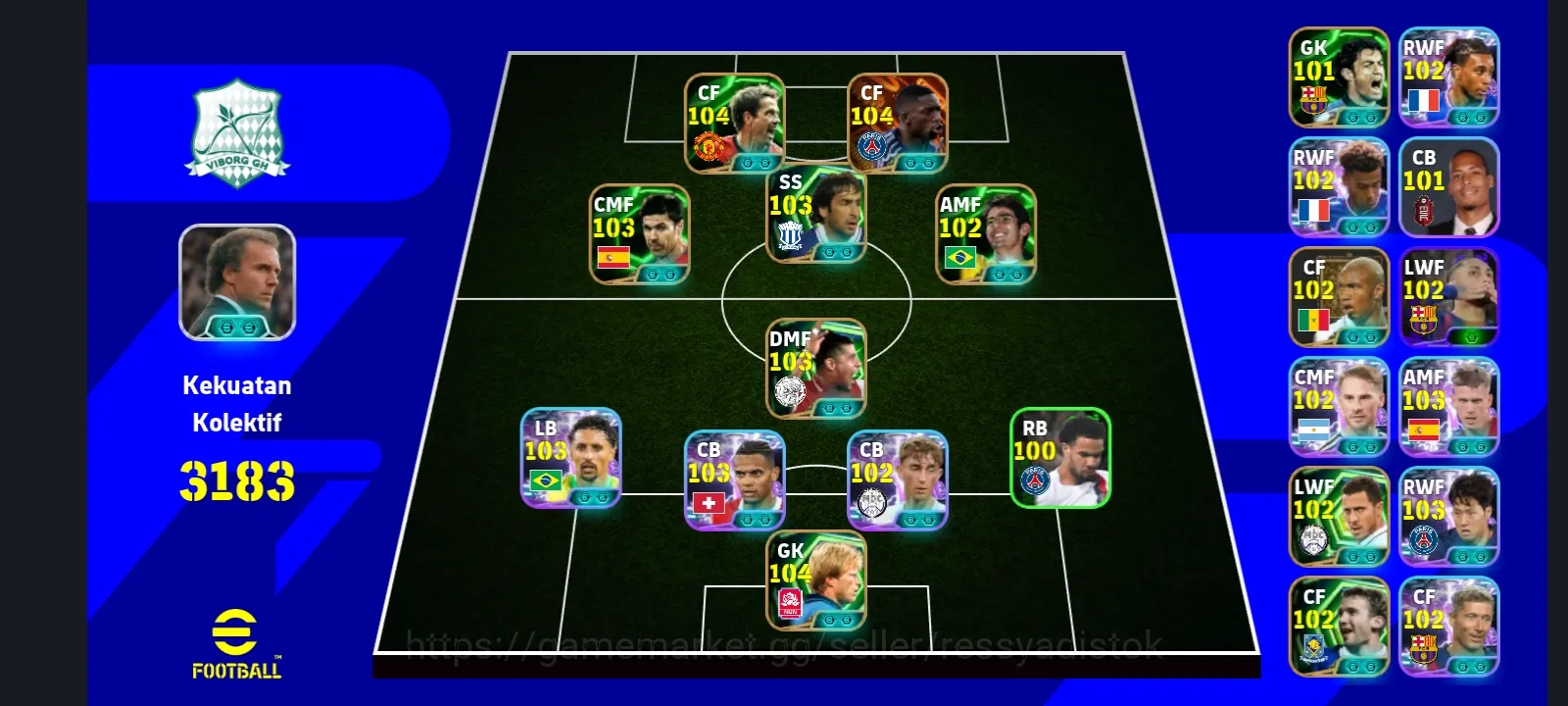 eFootball Accounts Legends & Iconic Players EFOOTBALL COLLECTIVE 3184+ | BIGTIME OUSMANE DEMBELE,XABI ALONSO,M OWEN,KAKA,F 1