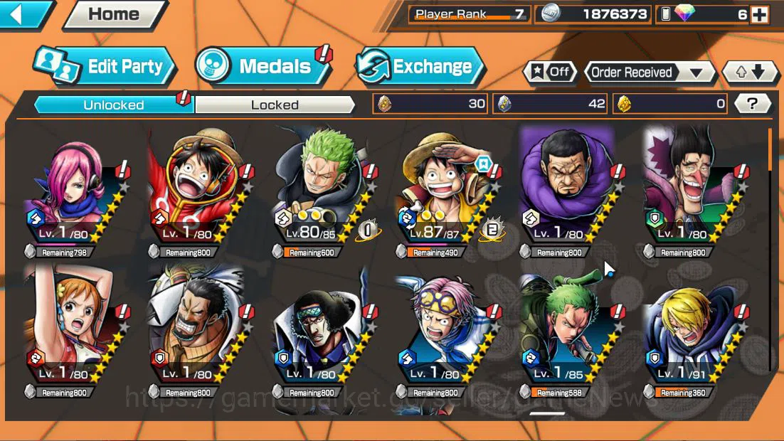 One Piece Bounty Rush Accounts Global|4EX|BMO Kaido,MWD Luffy,Great Pirate Newgat image 10