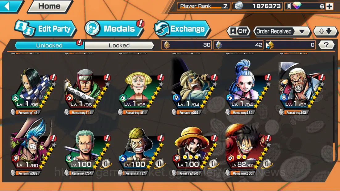 One Piece Bounty Rush Accounts Global|4EX|BMO Kaido,MWD Luffy,Great Pirate Newgat image 5