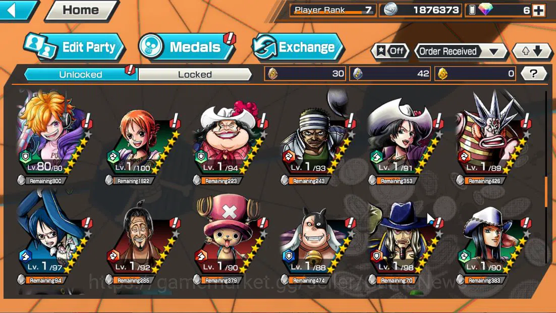 One Piece Bounty Rush Accounts Global|4EX|BMO Kaido,MWD Luffy,Great Pirate Newgat image 7