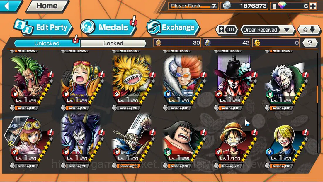 One Piece Bounty Rush Accounts Global|4EX|BMO Kaido,MWD Luffy,Great Pirate Newgat image 8