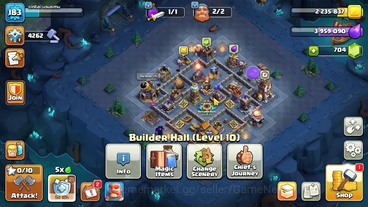Clash of Clans Accounts TH 16-BH 10|LV 183|HH 9|BK 60,AQ 81,GW 51,MP 47,RC image 14