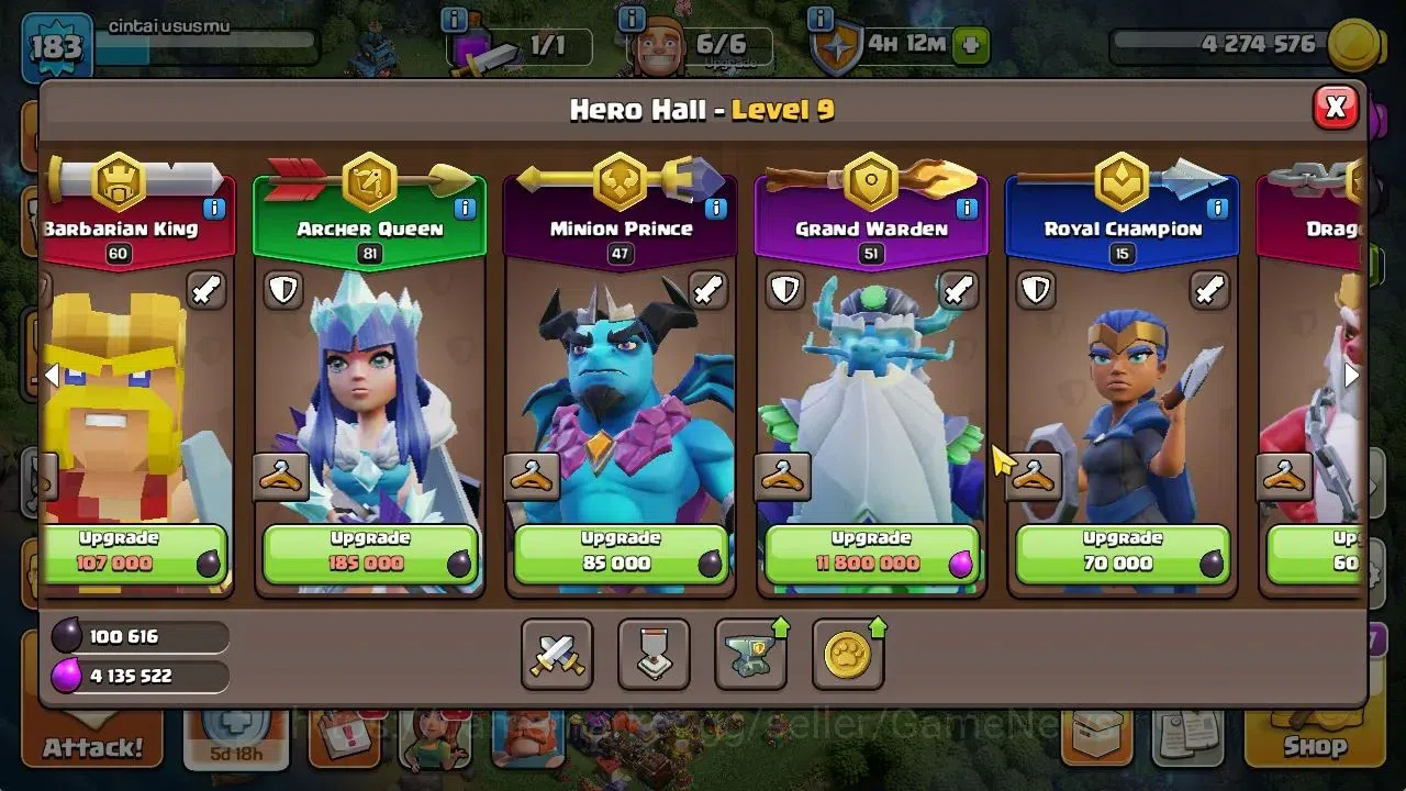 Clash of Clans Accounts TH 16-BH 10|LV 183|HH 9|BK 60,AQ 81,GW 51,MP 47,RC image 7