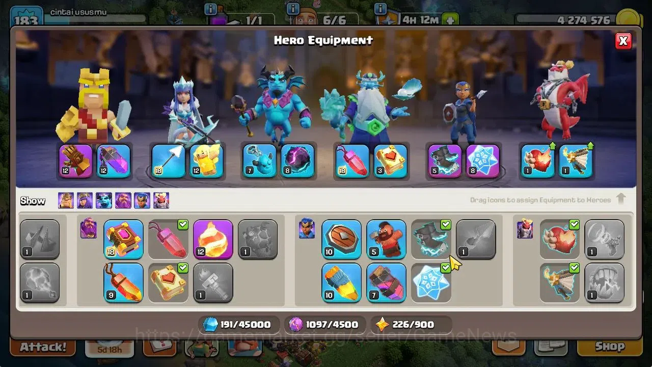 Clash of Clans Accounts TH 16-BH 10|LV 183|HH 9|BK 60,AQ 81,GW 51,MP 47,RC image 9