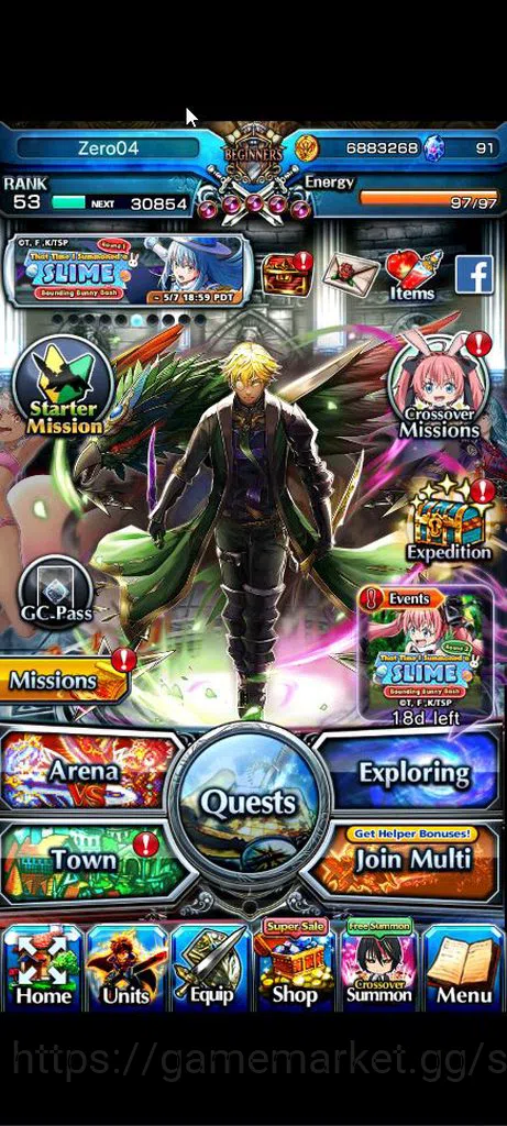 Grand Summoners Accounts Global|Rank 53|12 Ascend+9 TW|(Sayaka,Touma,S Chlo image 1