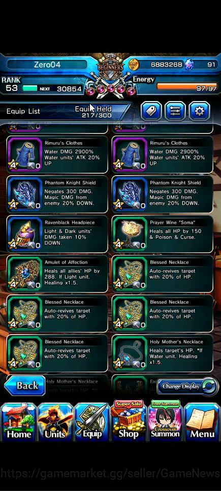 Grand Summoners Accounts Global|Rank 53|12 Ascend+9 TW|(Sayaka,Touma,S Chlo image 10